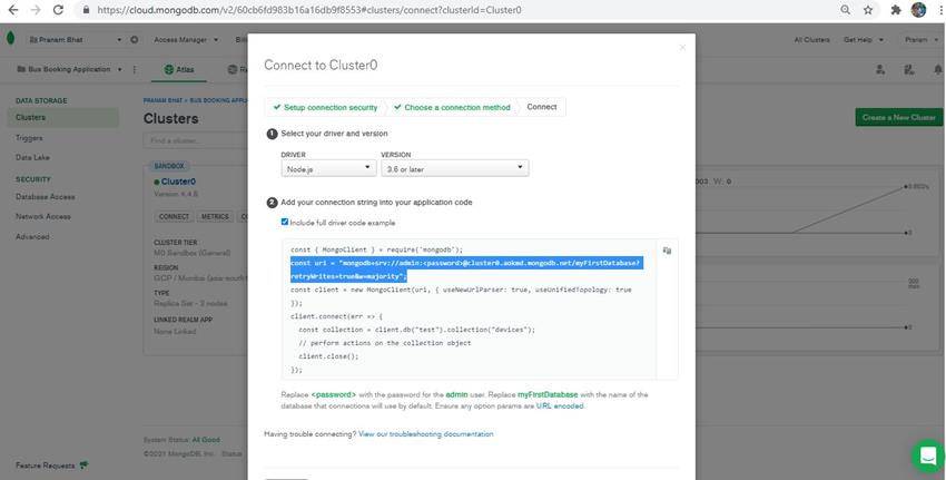 How to connect MongoDB
